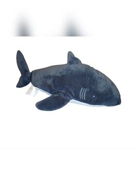 Your Zone Plush Shark Stuffed Animal 21" - Dark Navy Blue